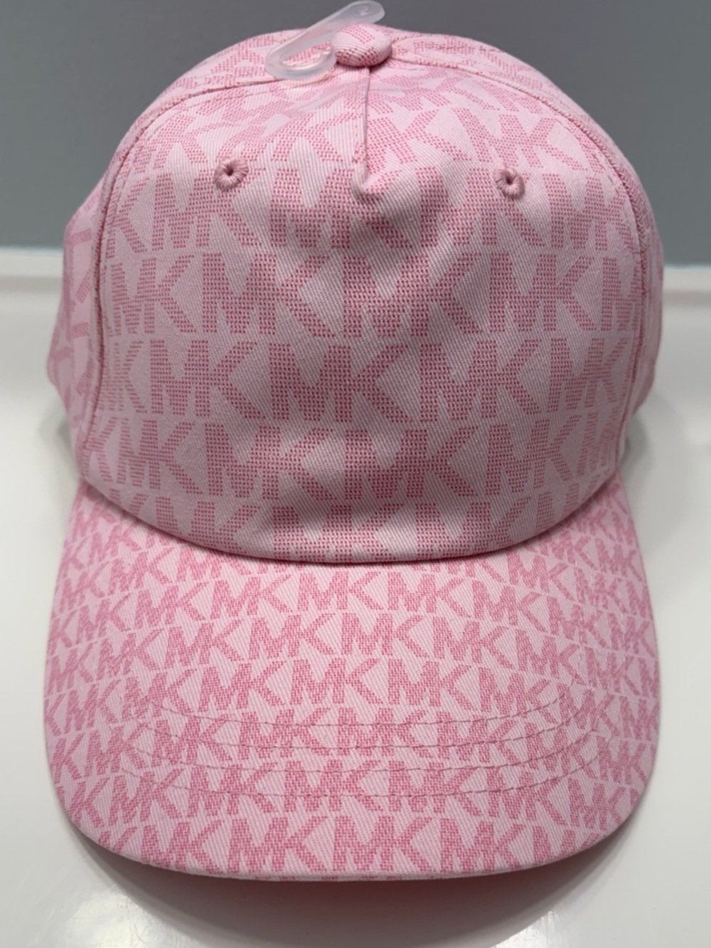 Michael Kors Light Bouquet Pink MK Monogram Baseball Cap. New With Tags.